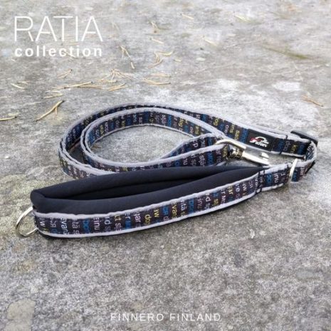RATIA-sport-adjustable-reflector-leash-black-grafico-blue-Finnero