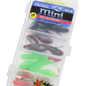 Patriot Ice Mini pilkkijigilajitelma 28kpl (25 jigiä, 2 morria ja vieherasia) PI-JIG-KIT-06