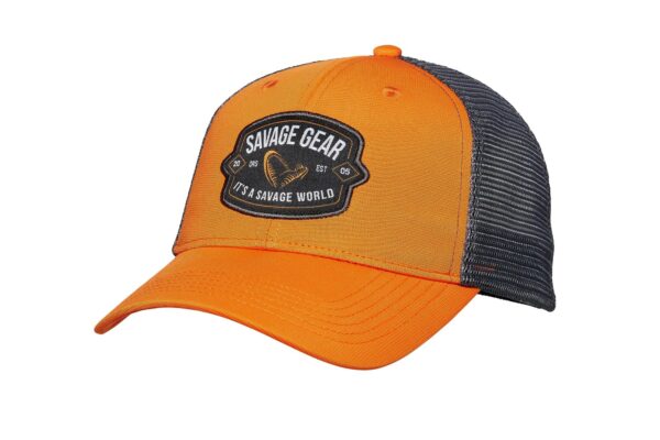 Badge Trucker Cap Orange